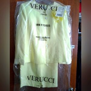 Yellow Church casel dress suit from Verucc size 12